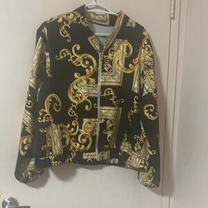 Elegant Black and Gold Women's Jacket
